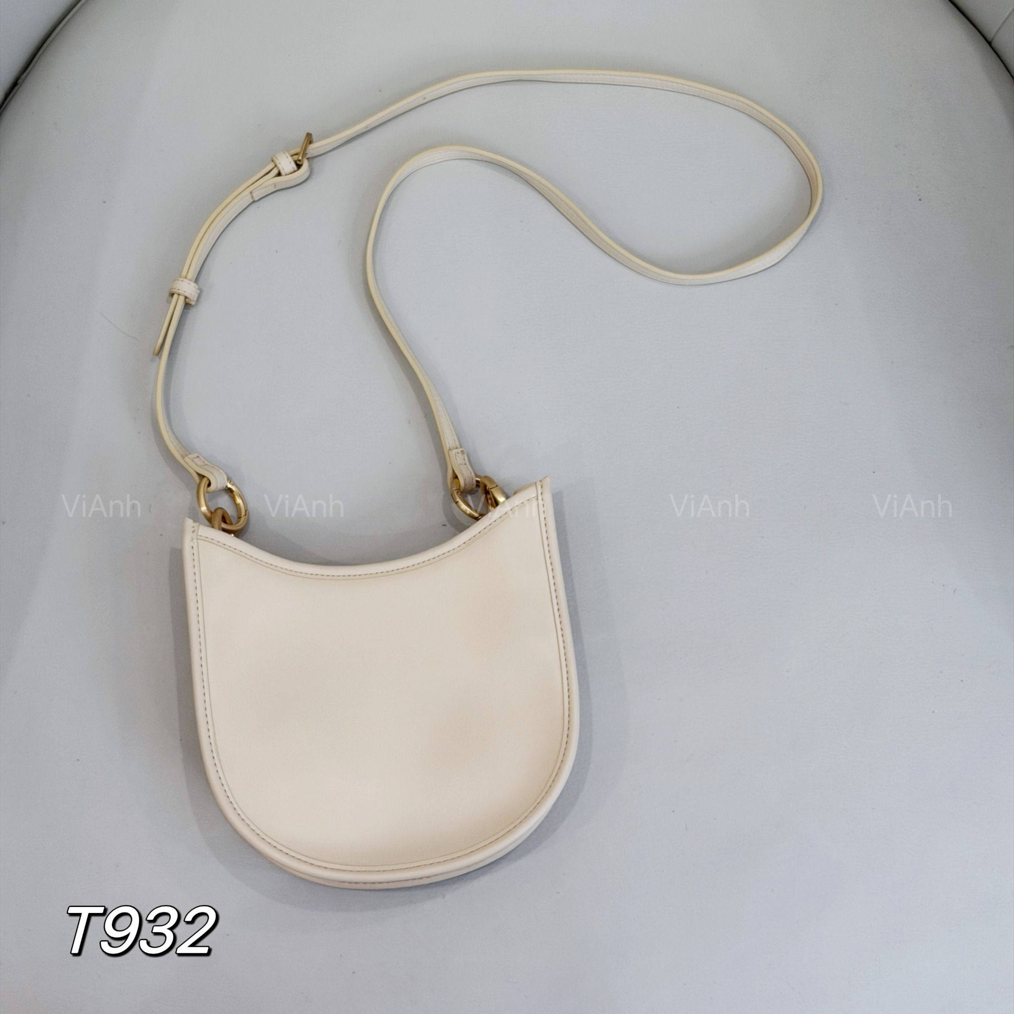 Túi T932 đeo chéo DM&STYLE 2 dây S932 / 19x16 / TRẮNG