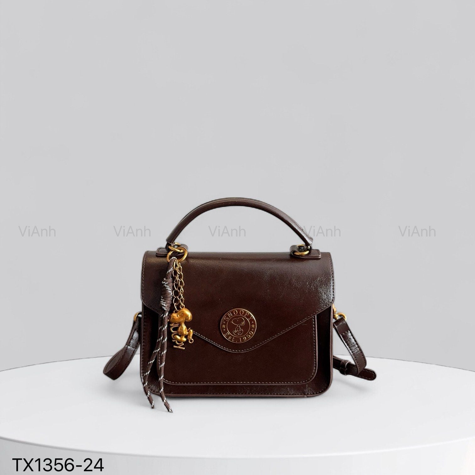 Túi A566 xách chữ nhật xách tay CĐC CHR TX1356 / 23x16 / NÂU