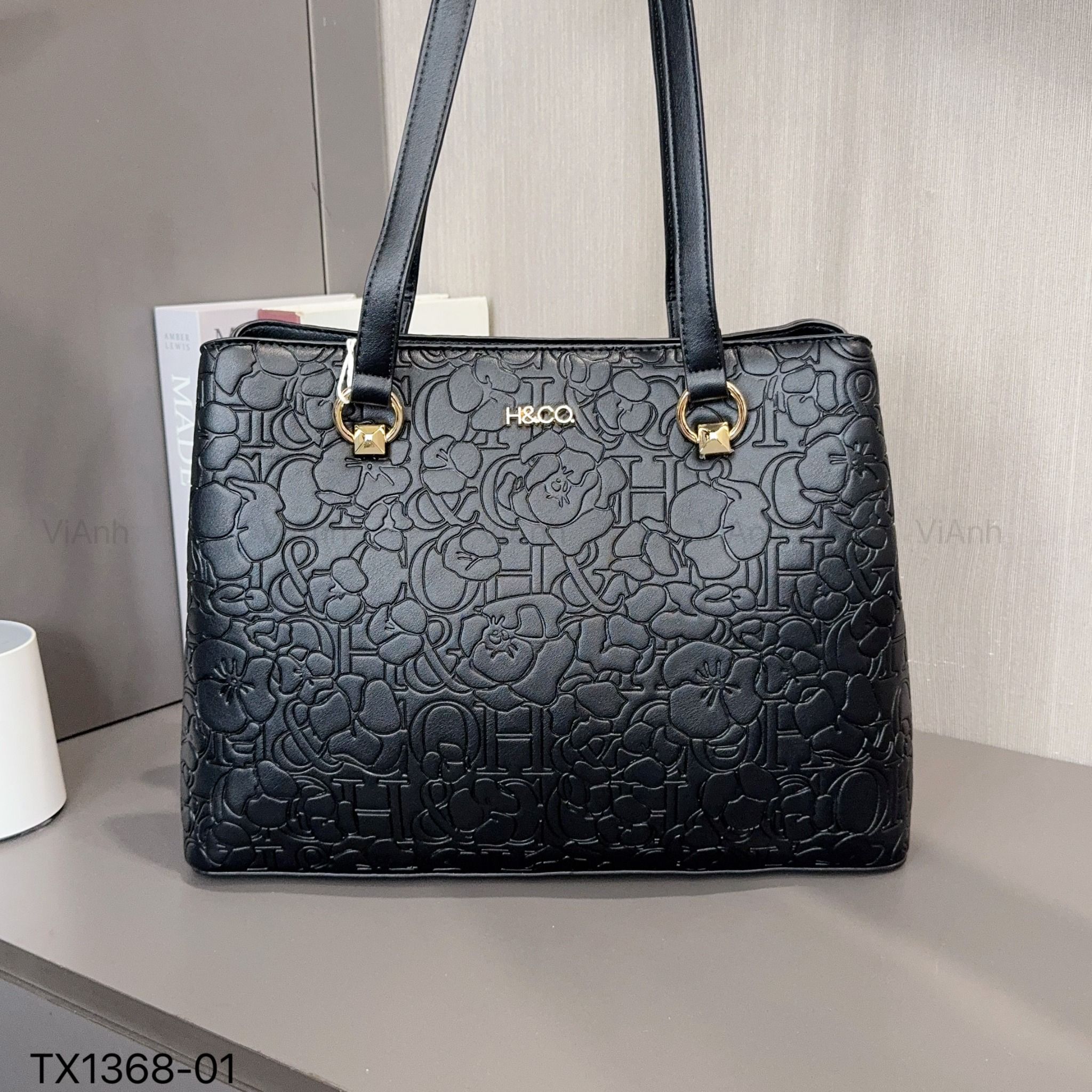 Túi A575 xách HC phom thang nhiều ngăn TX1368 / m32 đ38 c27 / ĐEN
