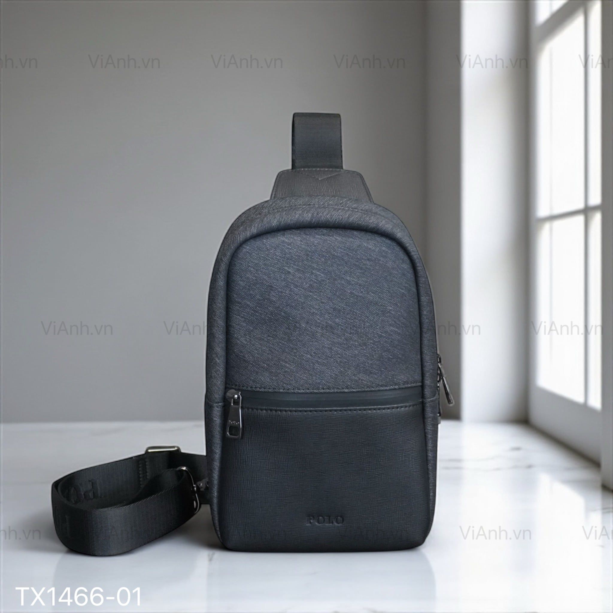 Túi bao tử chữ nhật TX1466 ĐEN ( S74 )