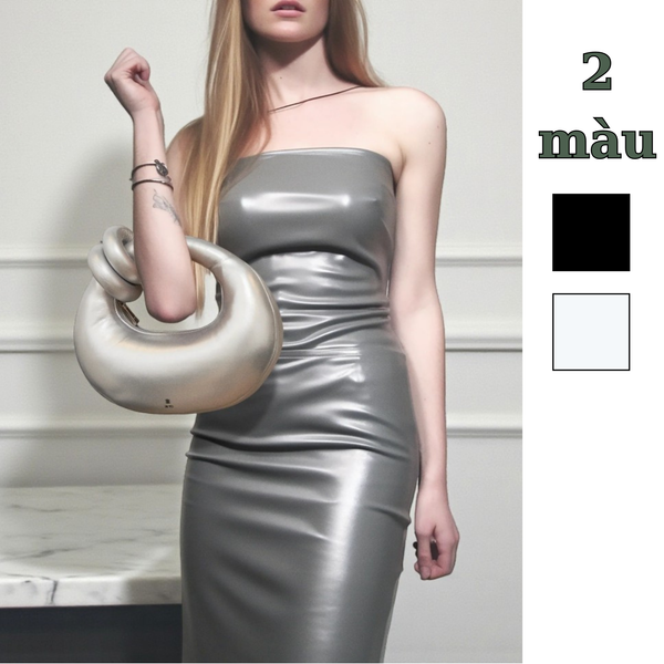 Túi vòng cung JW Pei / 25x29 / D14 đen - B14 bạc