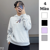 Áo hoodie in chữ style US UK / C10 trắng - C11 tím - C12 xám - C14 đen