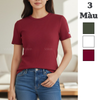 Áo thun ngắn tay /  Đỏ Hồng - Xanh lá - Trắng
