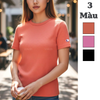 Áo thun ngắn tay style Âu Mỹ / Cam - Hồng nhạt - Đen
