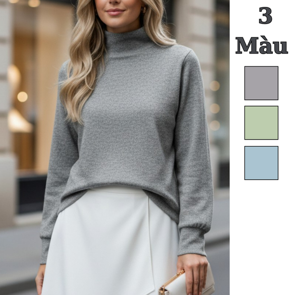 Áo dài tay cổ 5 phân Style Nhật /