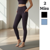 Quần legging in chữ style Hàn / NÂU ĐEN: C441 - XANH XÁM: C440