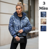 Áo khoác mặc 2 kiểu - style Âu Mỹ / Xanh hoa trắng K5 - Xanh hoa đỏ K6 - Nâu hoa K7