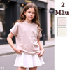 Áo thun trẻ em style Hàn / K313 hồng , K314 kem