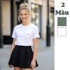 Áo thun trẻ em style Hàn / K315  xanh lá , K316 trắng