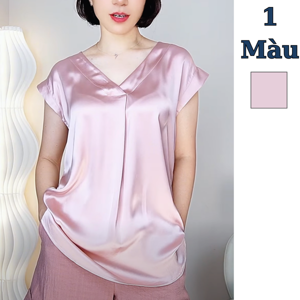 Áo kiểu chờm vai style US UK F373 / HỒNG