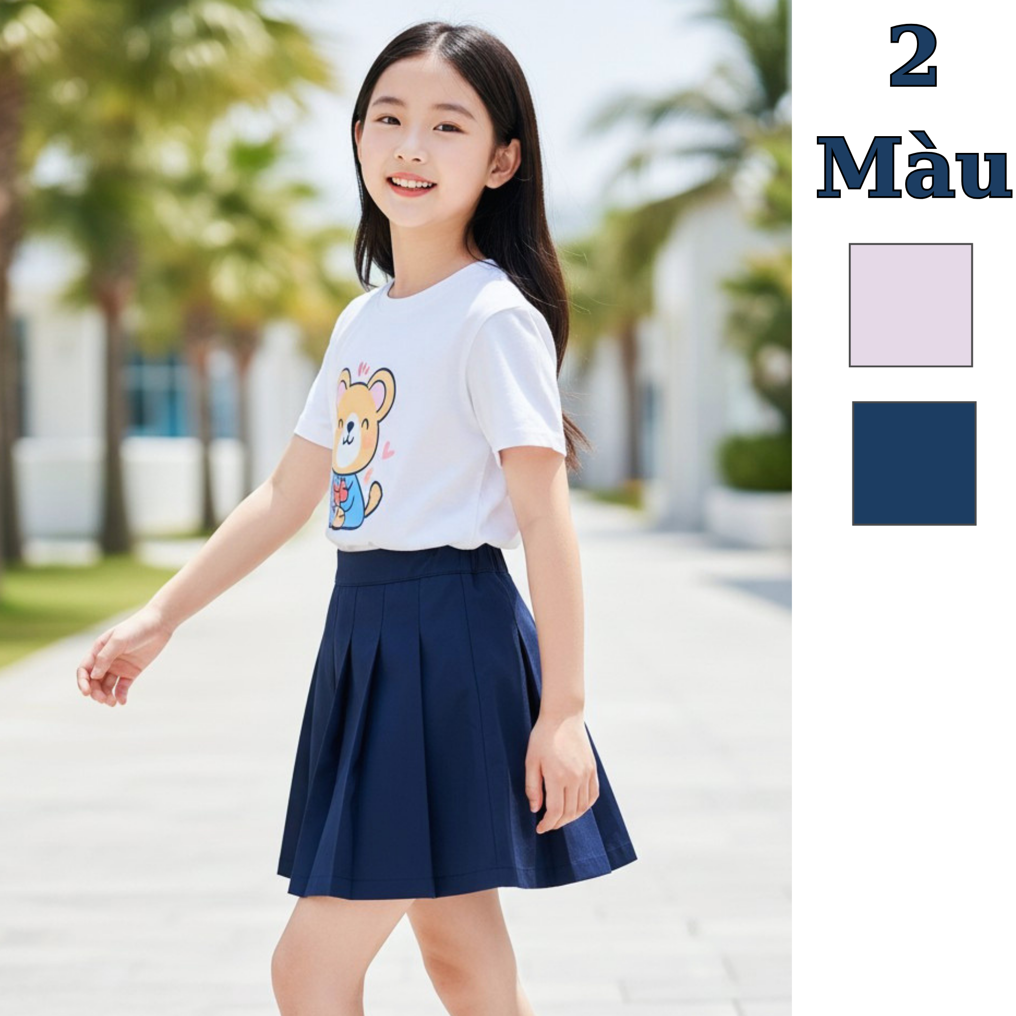 Chân váy trẻ em style Hàn F370 F371