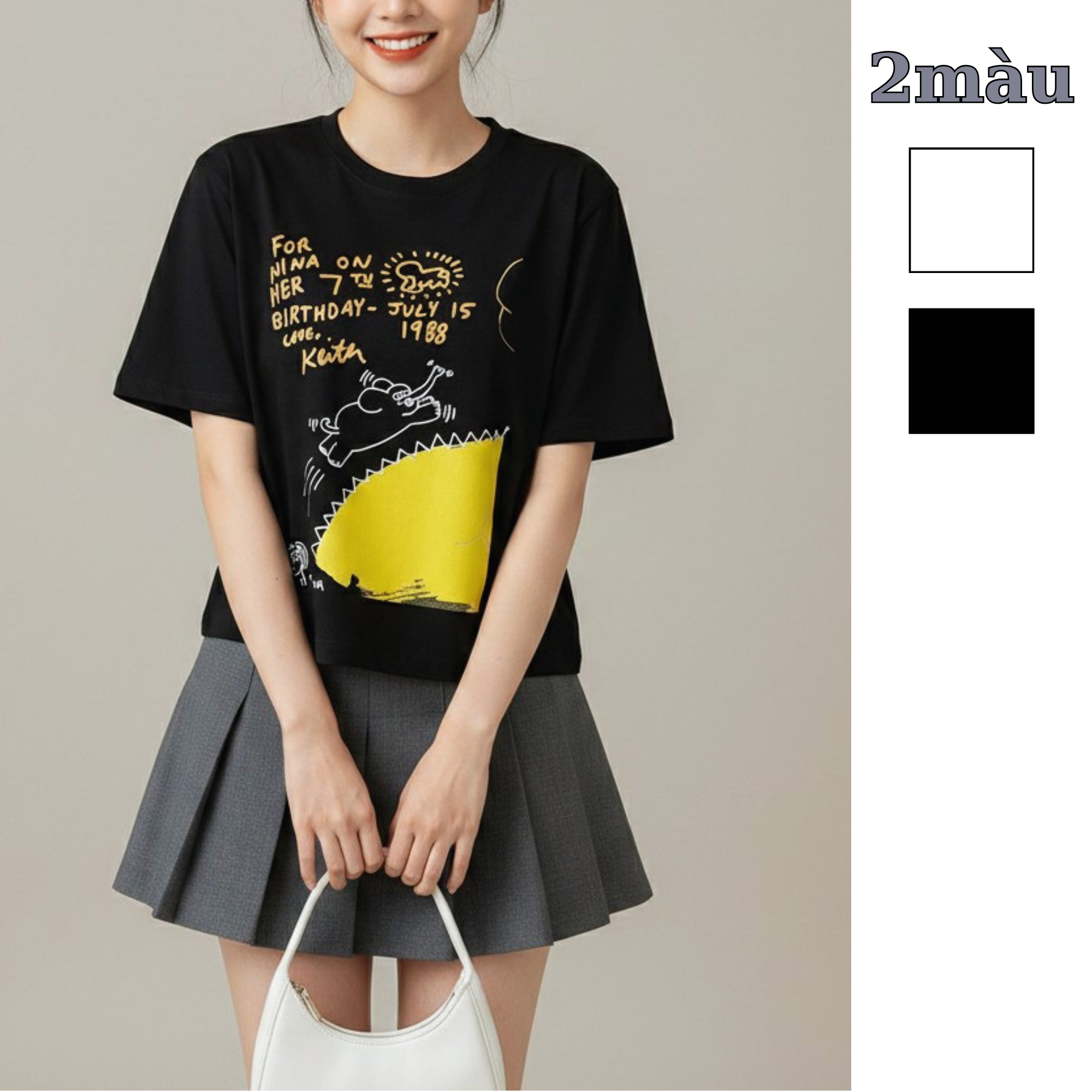 Áo thun ngắn tay Keith Hani / F219 F223 F224 F225
