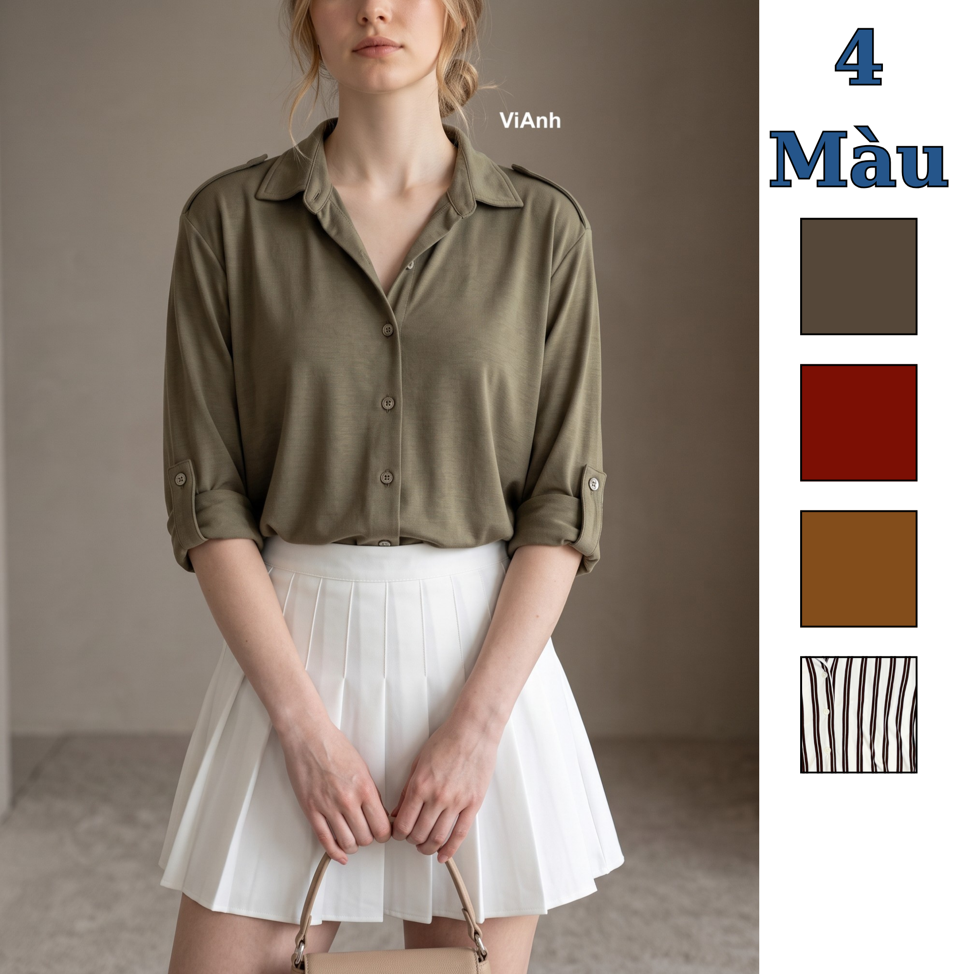 Áo sơ mi dài tay style Mỹ / H24 H25 H26 H32