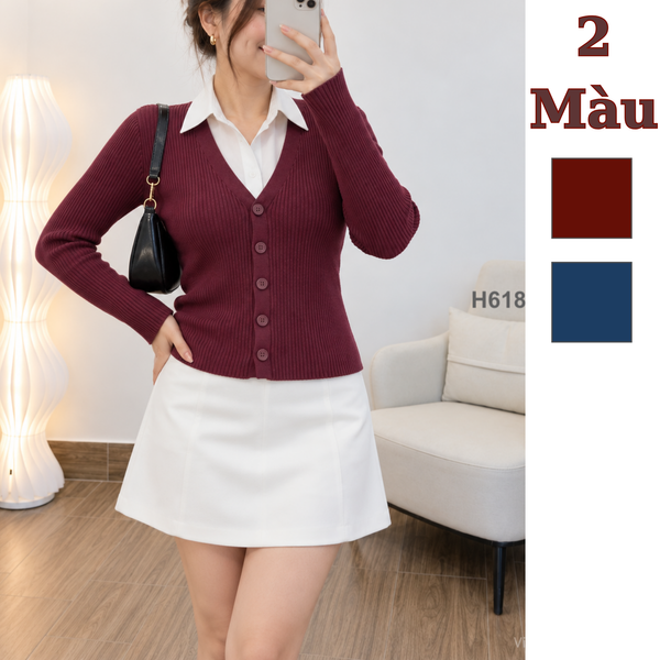 Áo len dài tay kiểu Âu Mỹ