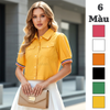 Áo sơ mi ngắn tay dáng lửng style Hàn / E103 E104 E105 E106 E107