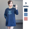 Áo sweater dáng dài style Nhật / E48 hồng - E50 navy - E51 xanh dương
