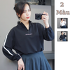 Áo sweater khoá cổ style Âu G/J ( G7 trắng sọc đen / G8 đen sọc trắng )