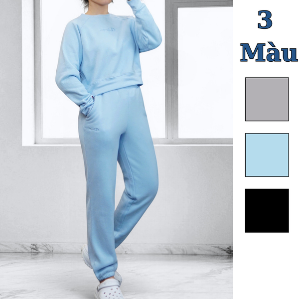 Bộ nỉ dài tay style US UK / B5 đen , B6 xanh , B7 ghi