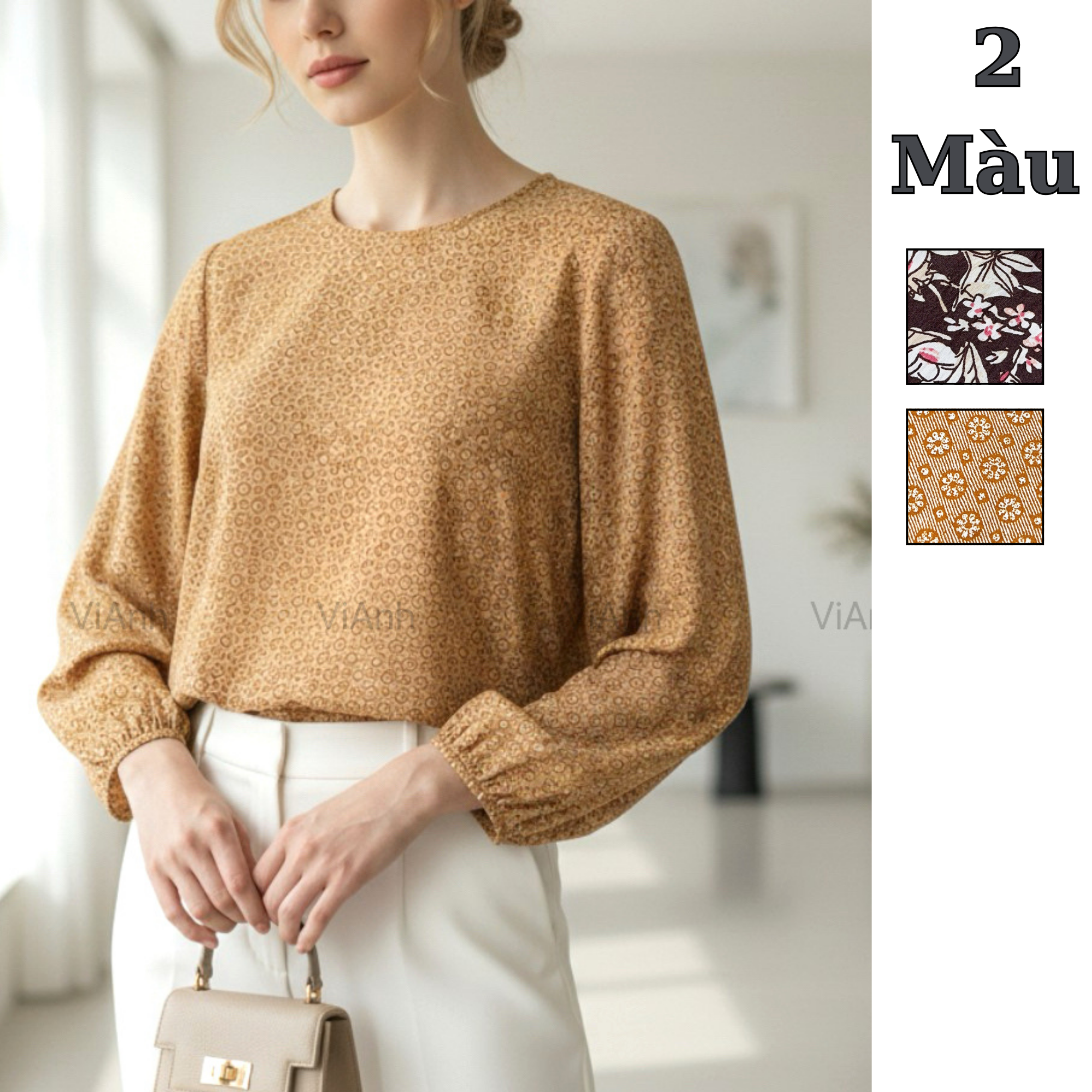 Áo dài tay bo chun cổ tròn style US UK / D32 D33