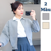 Áo khoác dệt kim khoá kéo xuất Nhật / FreeSize