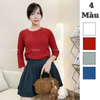 Áo thun dài tay trơn style US UK / D52 D54 D55 D56