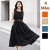 Đầm Váy maxi phom rộng style Hàn ( Không kèm dây lưng)  / K394 K395 K396 K397