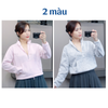 Áo sweater khoá cổ Style Âu Mỹ / E5 hồng - E6 xám