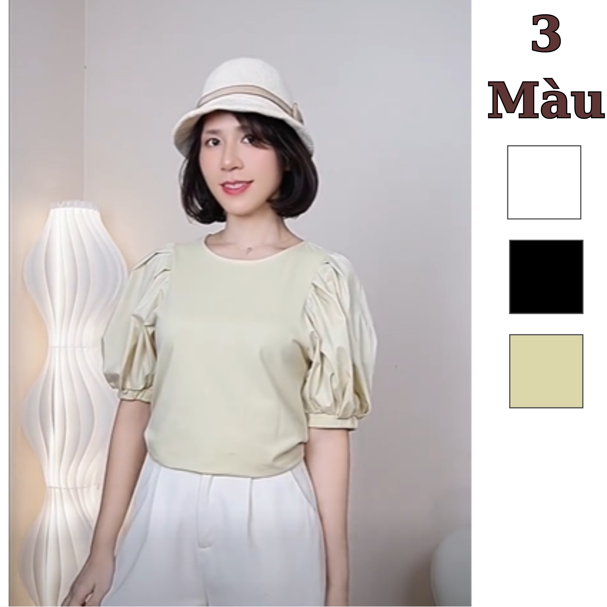 Áo thun tay bồng style Nhật H195 H196 H197