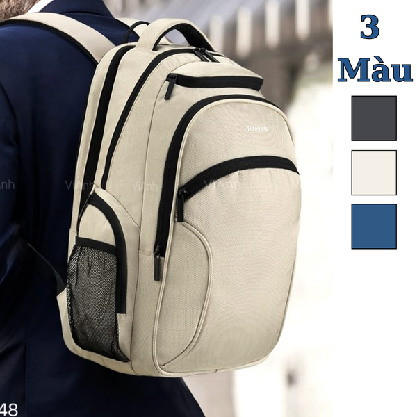Balo vải dù nhiều ngăn XK1408 / 30x40 / D8 đen , X8 xanh , T8 trắng kem