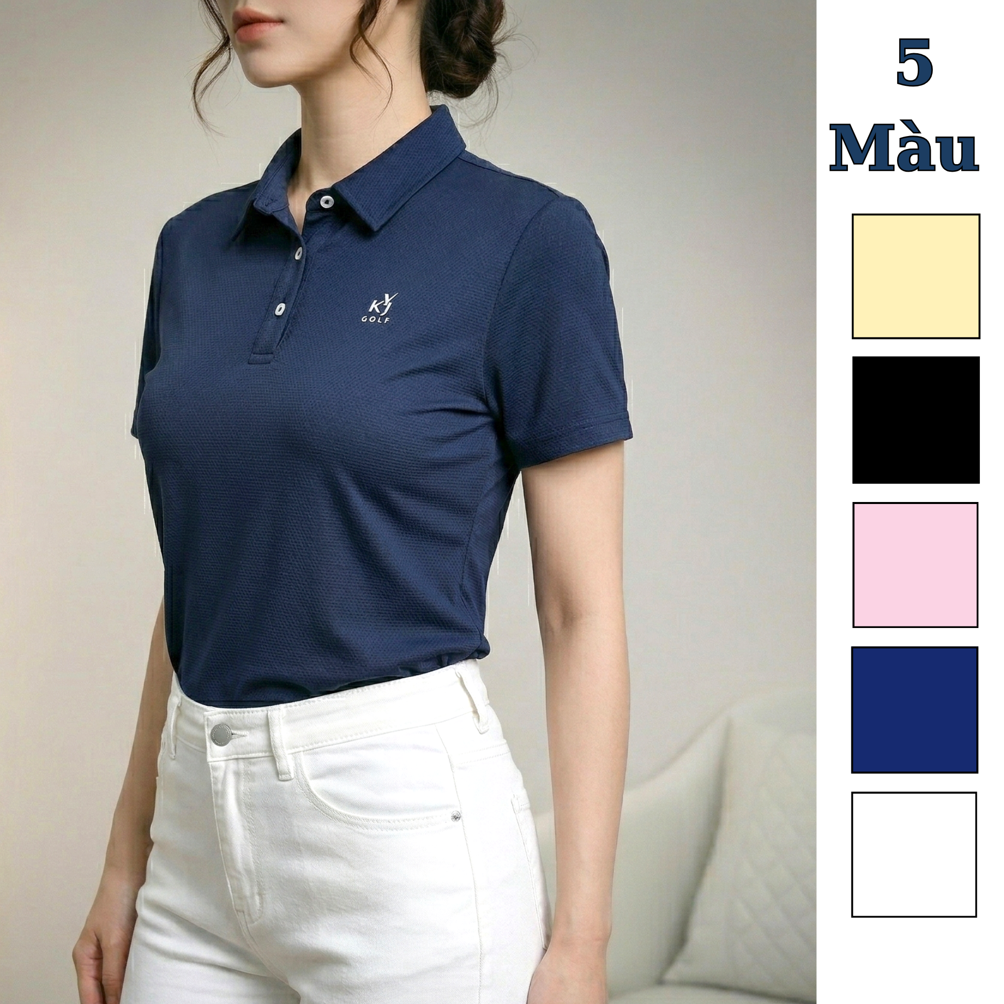 Áo thun ngắn tay cổ polo KYJ