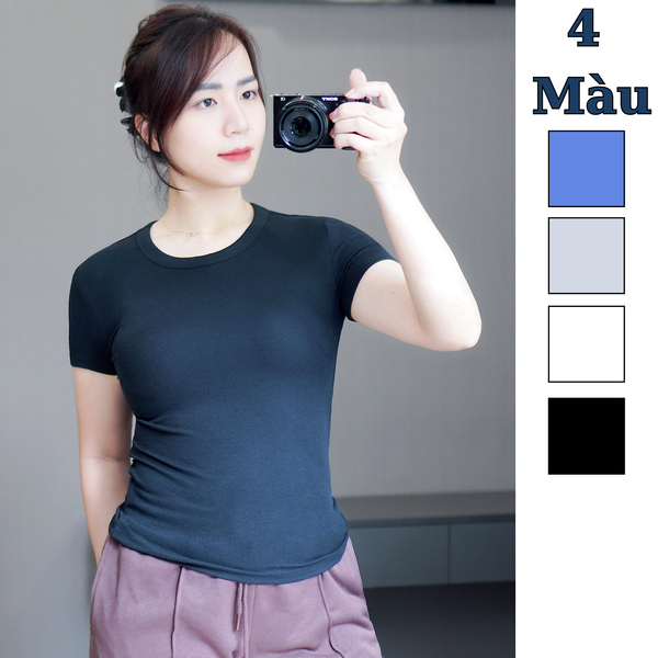 Áo thun tăm ngắn tay BP style US /  B9 XÁM / B10 ĐEN / B11 TRẮNG / B12 NAVY