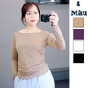 Áo thun nhún eo style US UK / H1 nâu nhạt , H2 trắng , H3 đen , H4 nâu tím