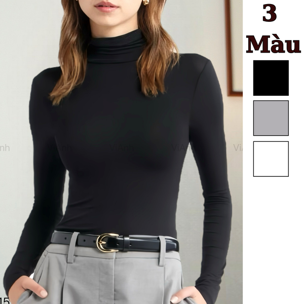 Áo thun cổ lọ NR style US UK / K14 xám , K15 đen , K16 trắng