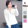 Áo sweater style US / A5 xanh lá , A6 hồng , A7 trắng kem , A8 xám