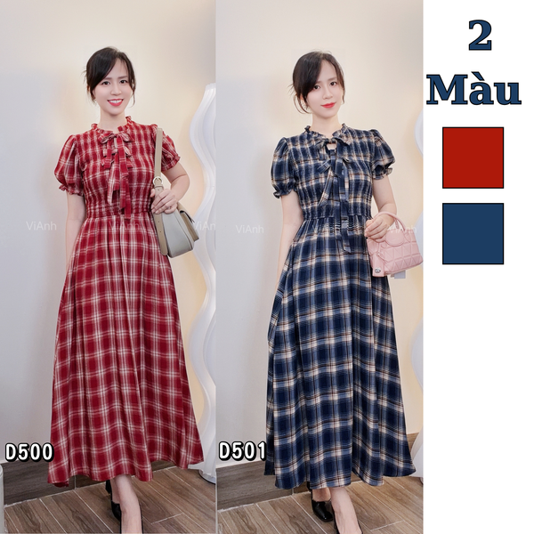 Đầm Váy dài kẻ style US