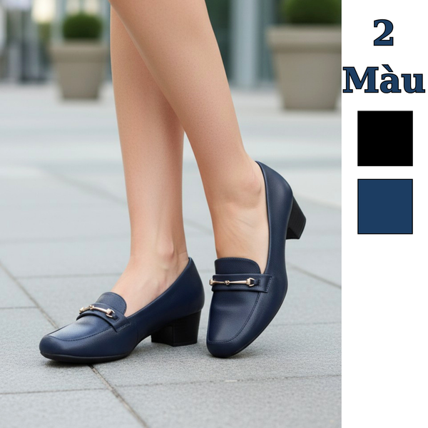 Giày da nữ đế cao C B
