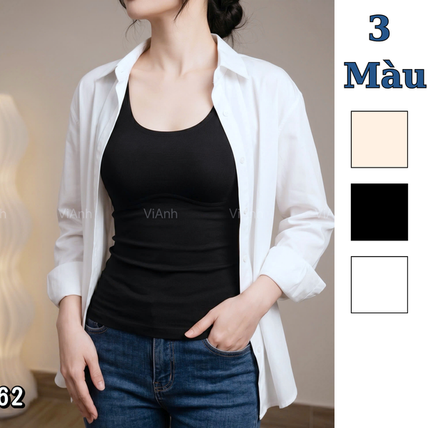 Áo ba lỗ style Nhật / D562 ĐEN , D563 TRẮNG , D564 DA