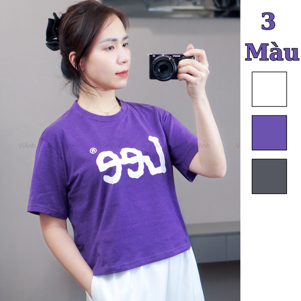 Áo thun style Hàn / trắng E38 - tím E39 -xám đậm E41