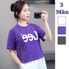 Áo thun style Hàn / trắng E38 - tím E39 -xám đậm E41