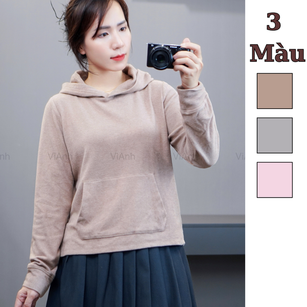 Áo hoodie trơn style US UK