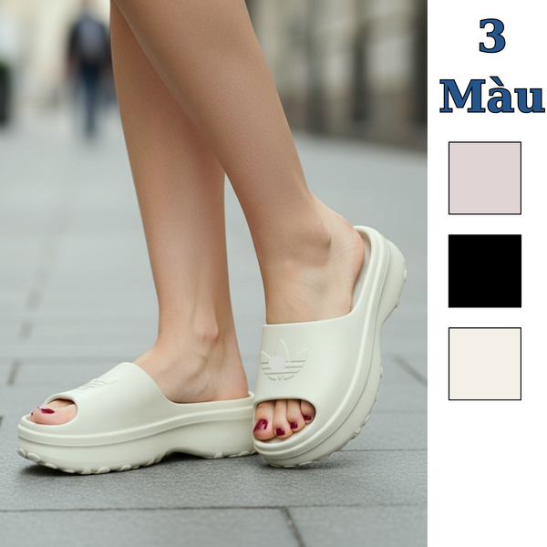 Dép quai ngang đế cao ( nên chốt tăng 0,5-1 size) siêu nhe / K44 đen , K45 kem , K46 be