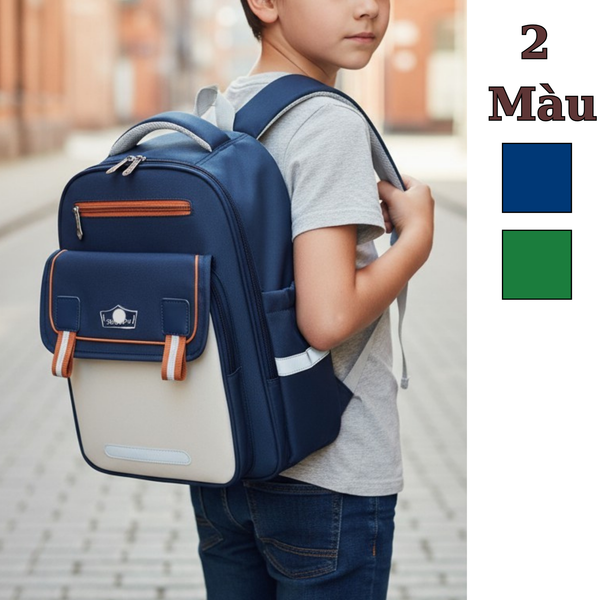 Balo Snoppy vải dù / 27x38 / XANH ĐEN B65 / XANH LÁ B66