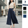 Quần váy ống rộng style Nhật Hàn / D821 xanh than , D822 đen , D823 xanh lá