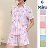 Bộ mặc nhà đùi chất đũi