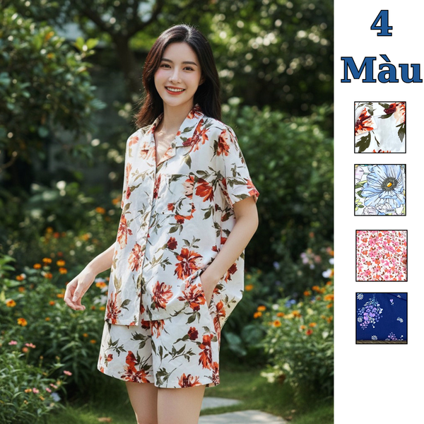 Set bộ hoa ngắn tay quần đùi / D950 D951 D952 D954