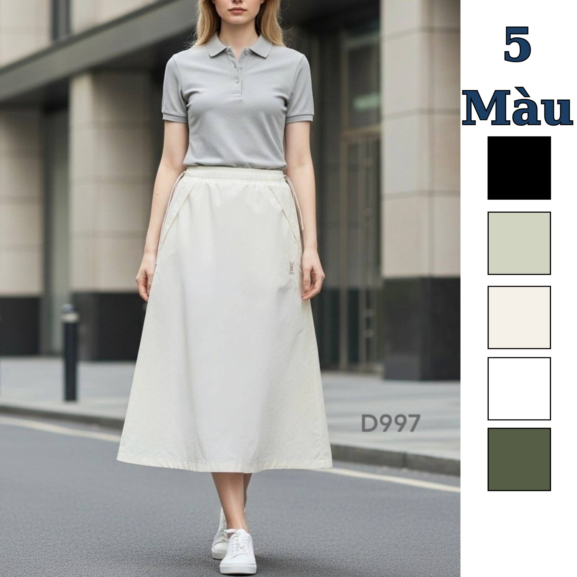 Chân váy gió style Hàn / D994 D995 D996 D997 D998