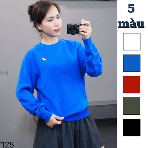Áo sweater nỉ style US UK / T21 đen - T22 trắng - T23 đỏ - T25 xanh dương - T28 Xanh lá
