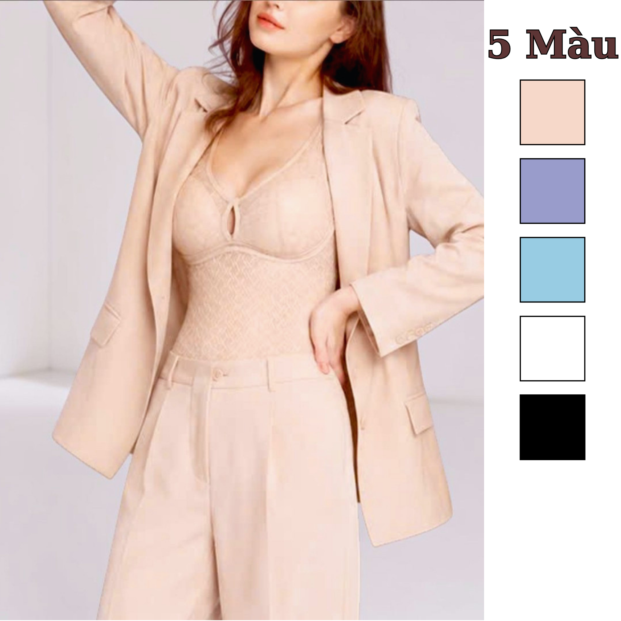 Áo ba lỗ ren mút cứng quả nhỏ -vừa style Hàn Nhật / F94 F95 F96 F97 F98