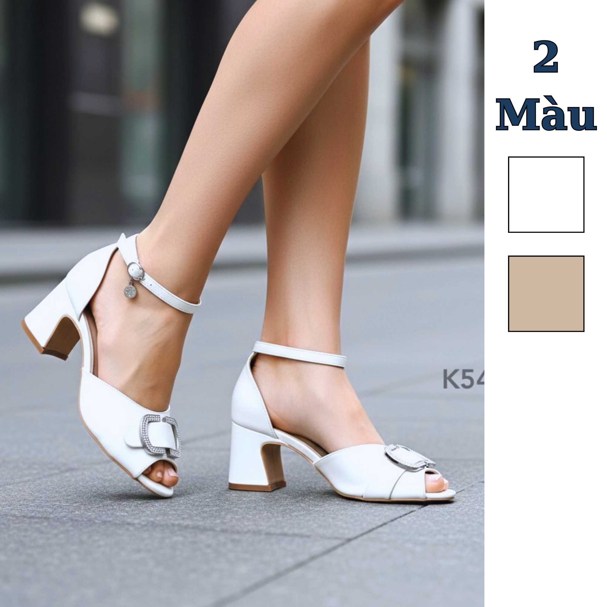 Xăng đan cao gót CAO 6CM style Âu Mỹ K54 K55