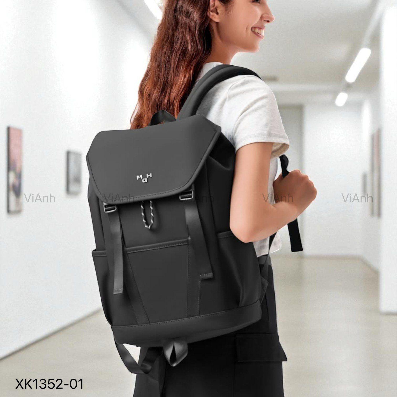 Balo MAH vải dù B10 / 37x48 / ĐEN